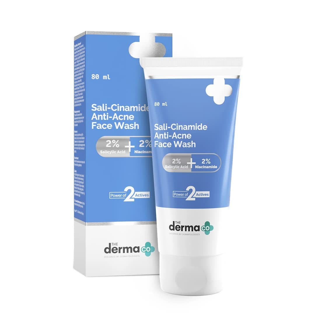 The Derma 2% Sali Cinamide Anti Acne Face Wash 80ml