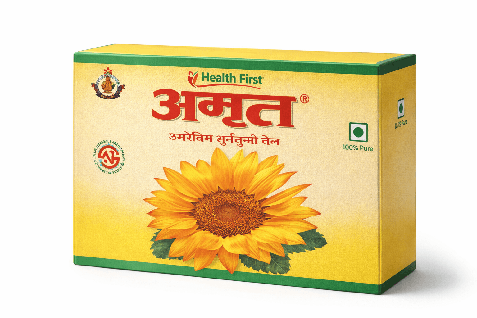 Amrit Sunflower Oil 1 Ltr_Case