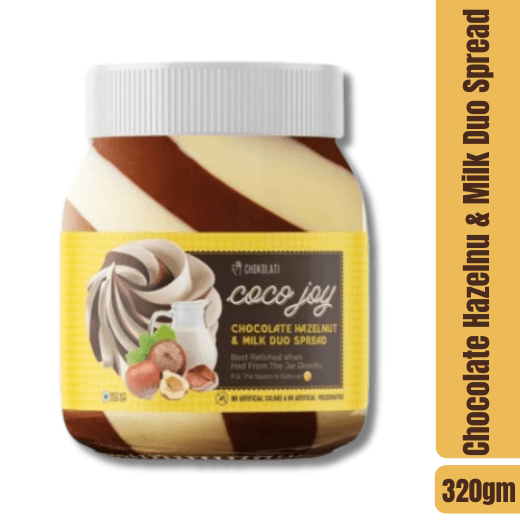 Coco Joy Chocolate Hazelnut & Milk Duo Spread (320g)