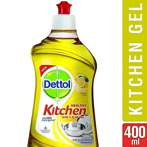 Dettol Kitchen Dish & Slab Gel 400ml Lemon