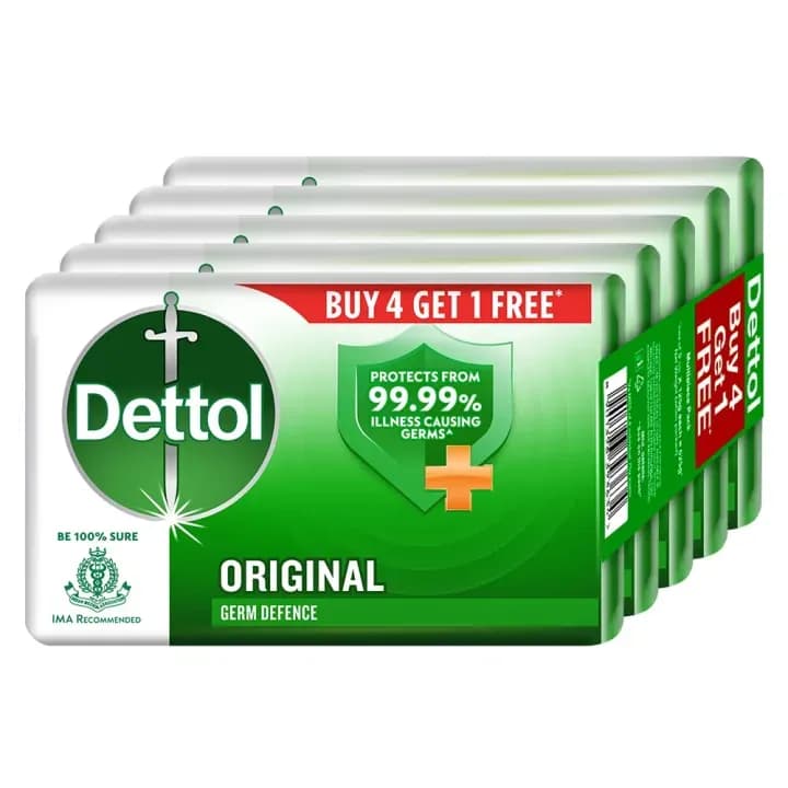 Dettol Original Soap 150gm (Pack of 5)