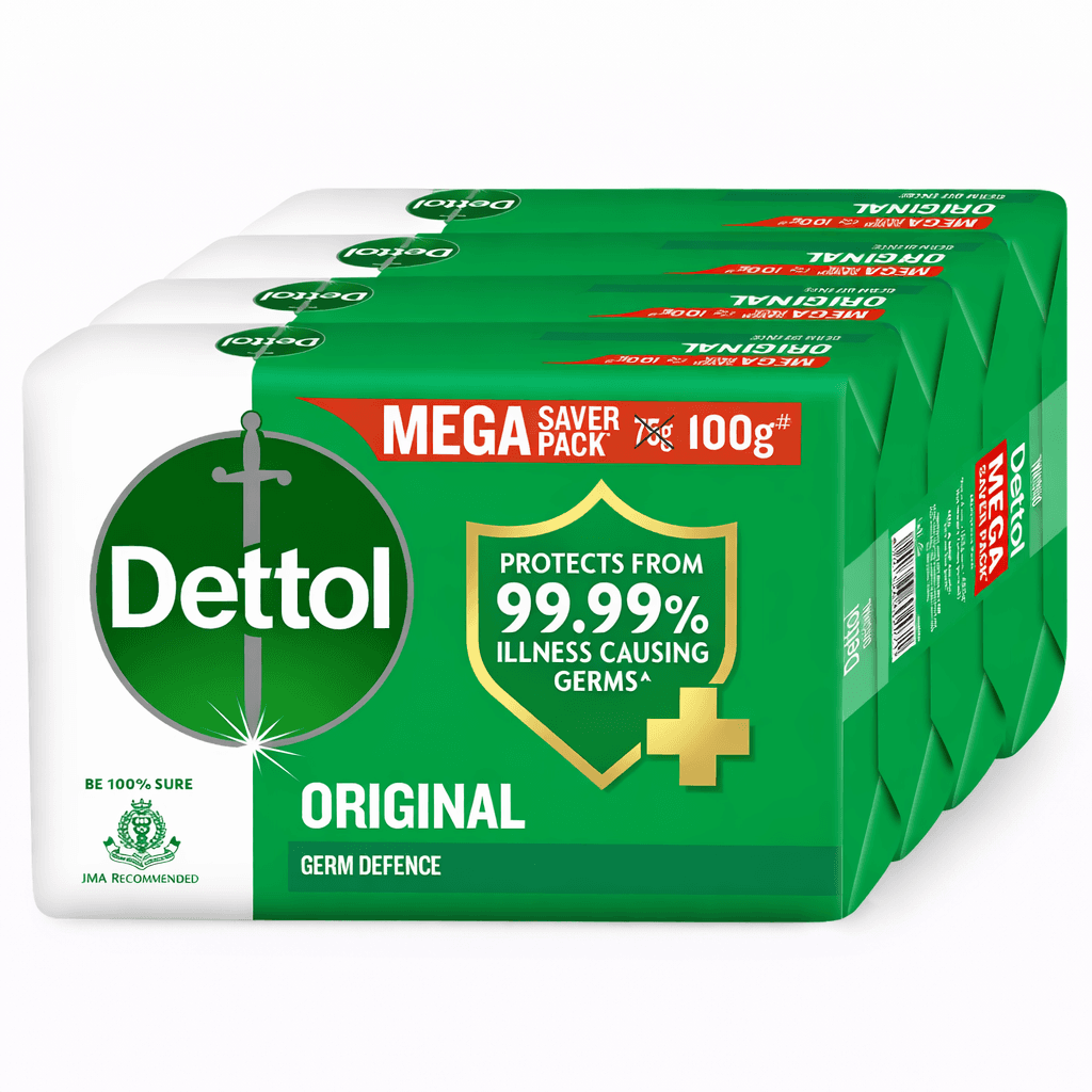 Dettol Original Soap 100gm Pack of 4 Combo