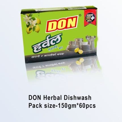 Don Herbal Dishwash Bar 150gm*60Pcs
