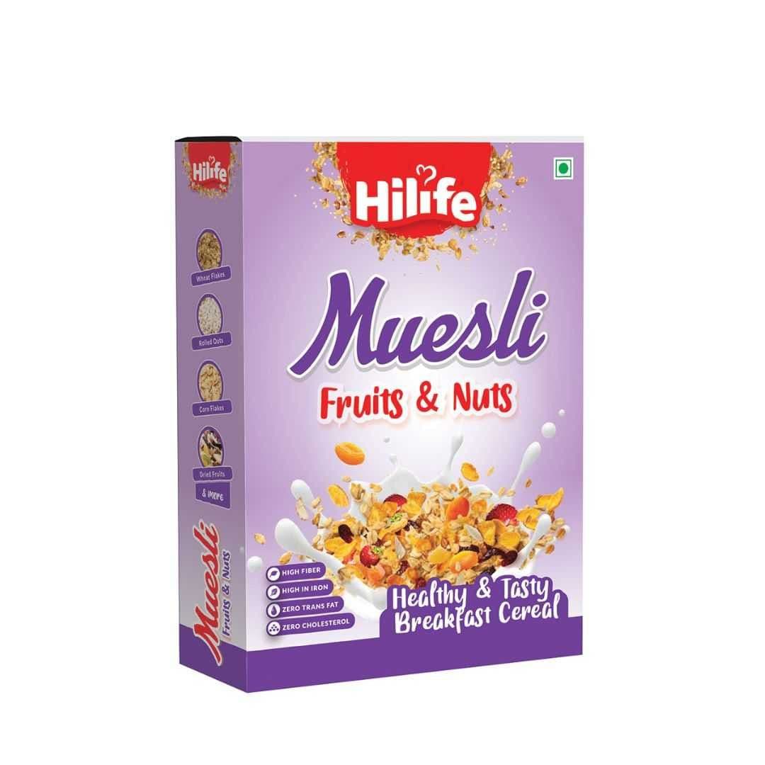 Hilife Muesli With Fruit And Nuts 300gm