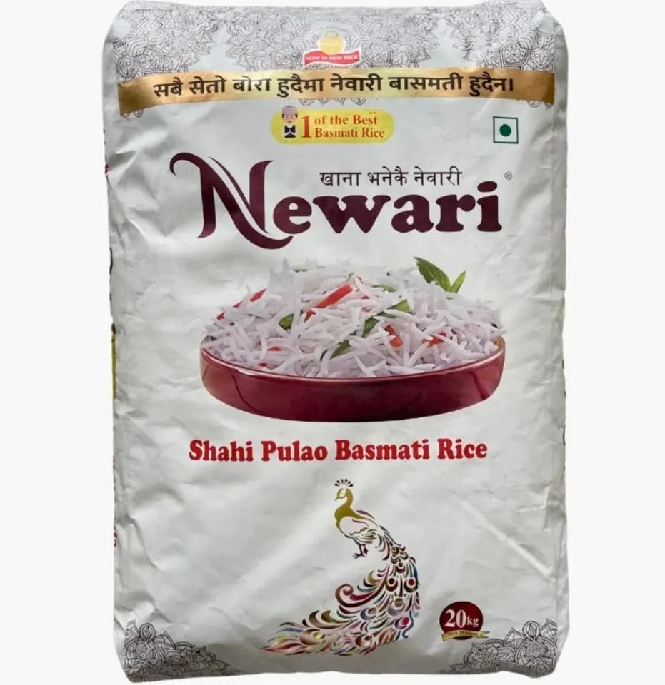 Newari Shahi Pulao Basmati Rice 20kg