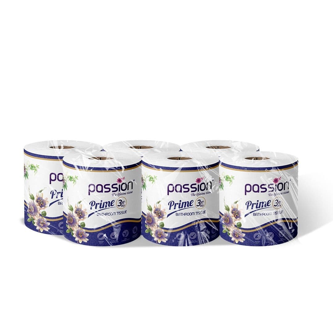 Passion Prime Bathroom Tissue 6 Roll 3ply
