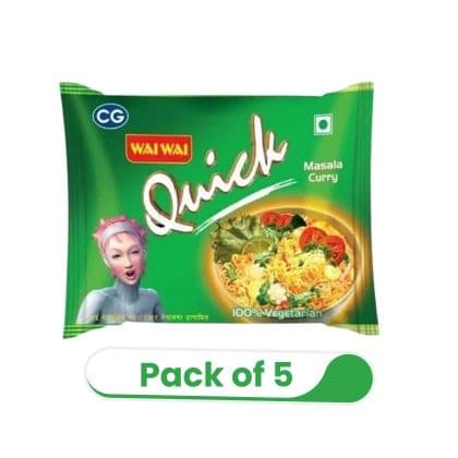 Wai Wai Quick Masala Curry 60gm(pack of 5)
