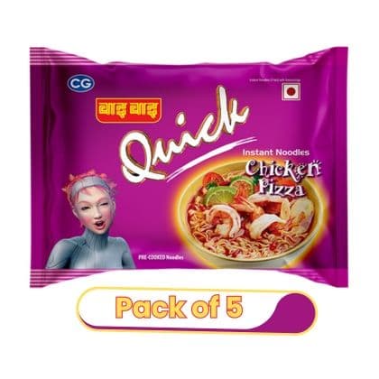 Wai Wai Quick Chicken Pizza Noodles 60gm(pack of 5)